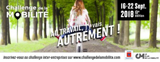Rappel Agglomération d’Agen Challenge de la mobilité édition 2018 : c’est parti !  